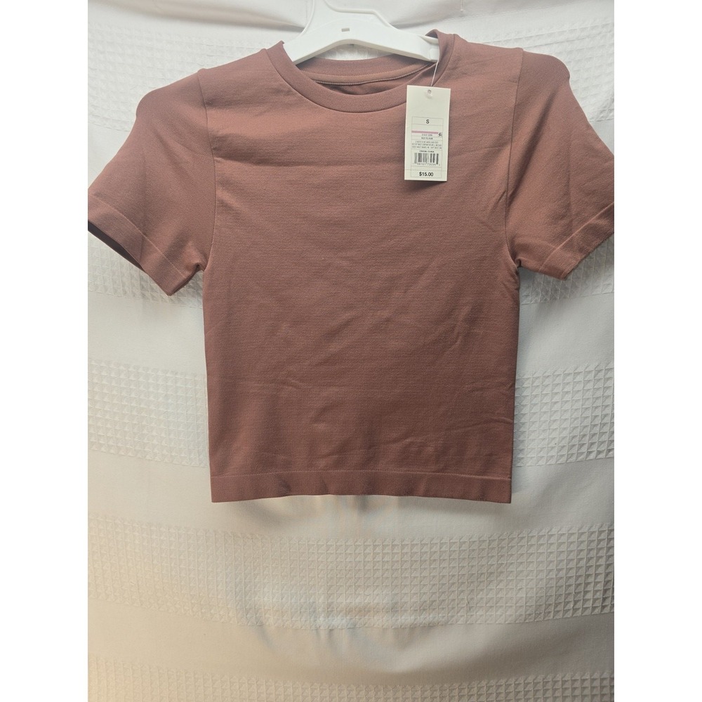 A New Day Tshirt Womens Size Small Short Sleeve Brown 6092